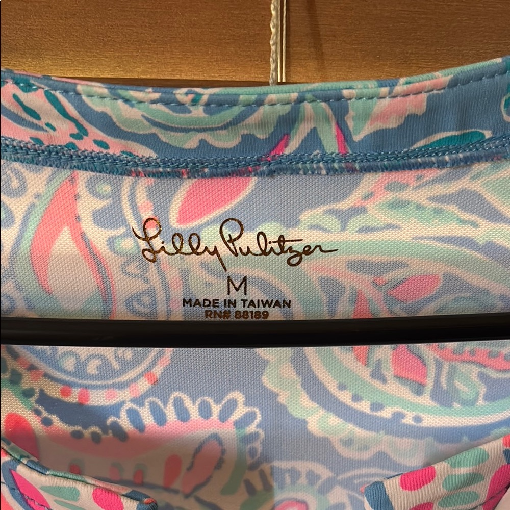 Lilly Pulitzer Blue and Pink Paisley Dress - Picture 3 of 6